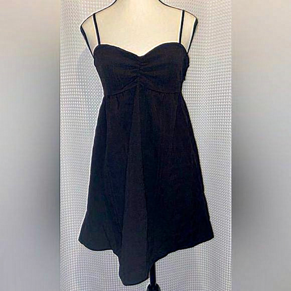 Women’s H&M brand new black babydoll dress with adjustable straps size small - Picture 1 of 10
